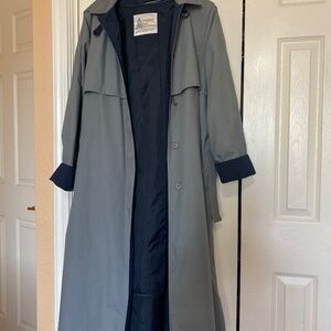 London Fog long coat with hood
